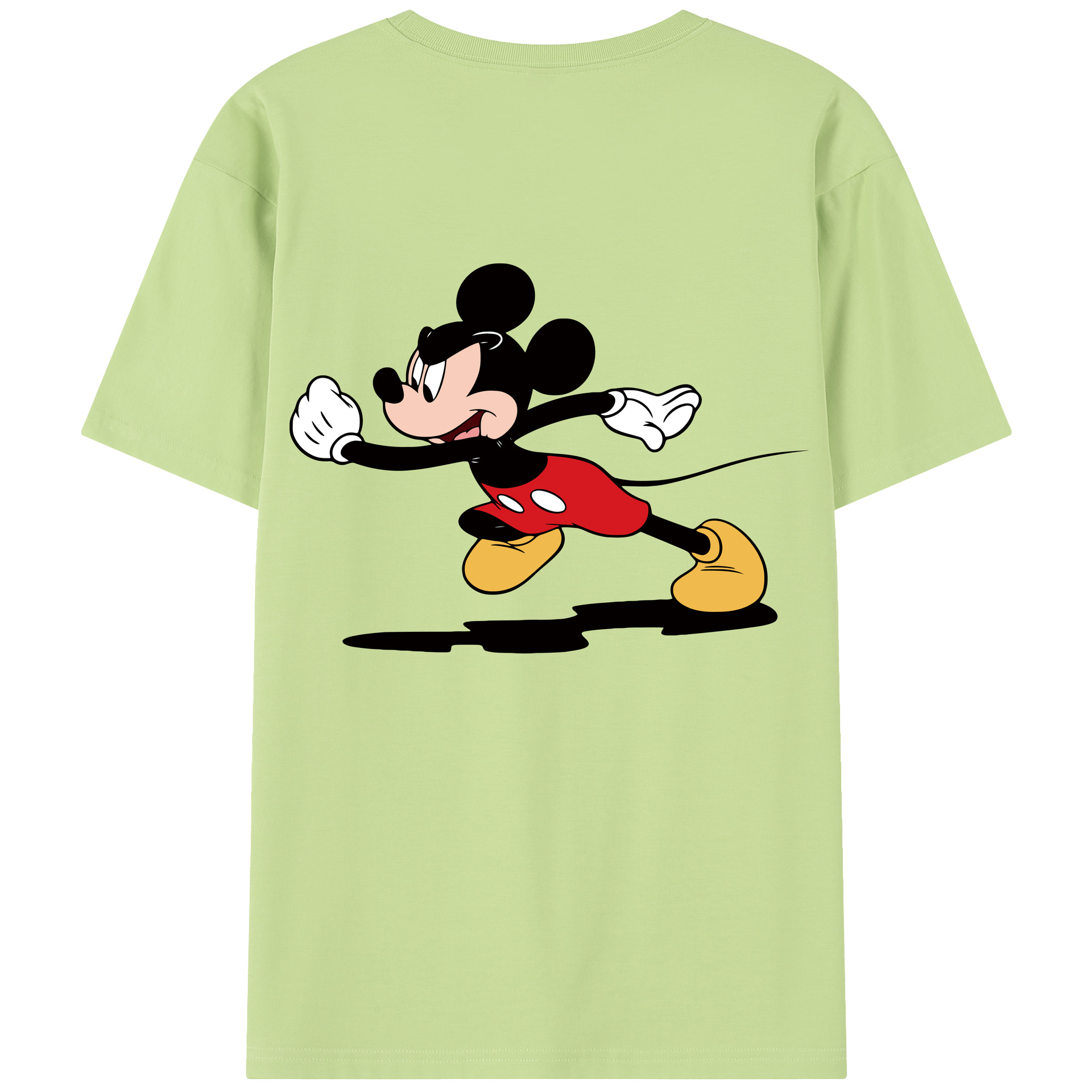 （画像用） ミッキーマウス Mickey Mouse 綿100％半袖Tシャツ（背面プリント）